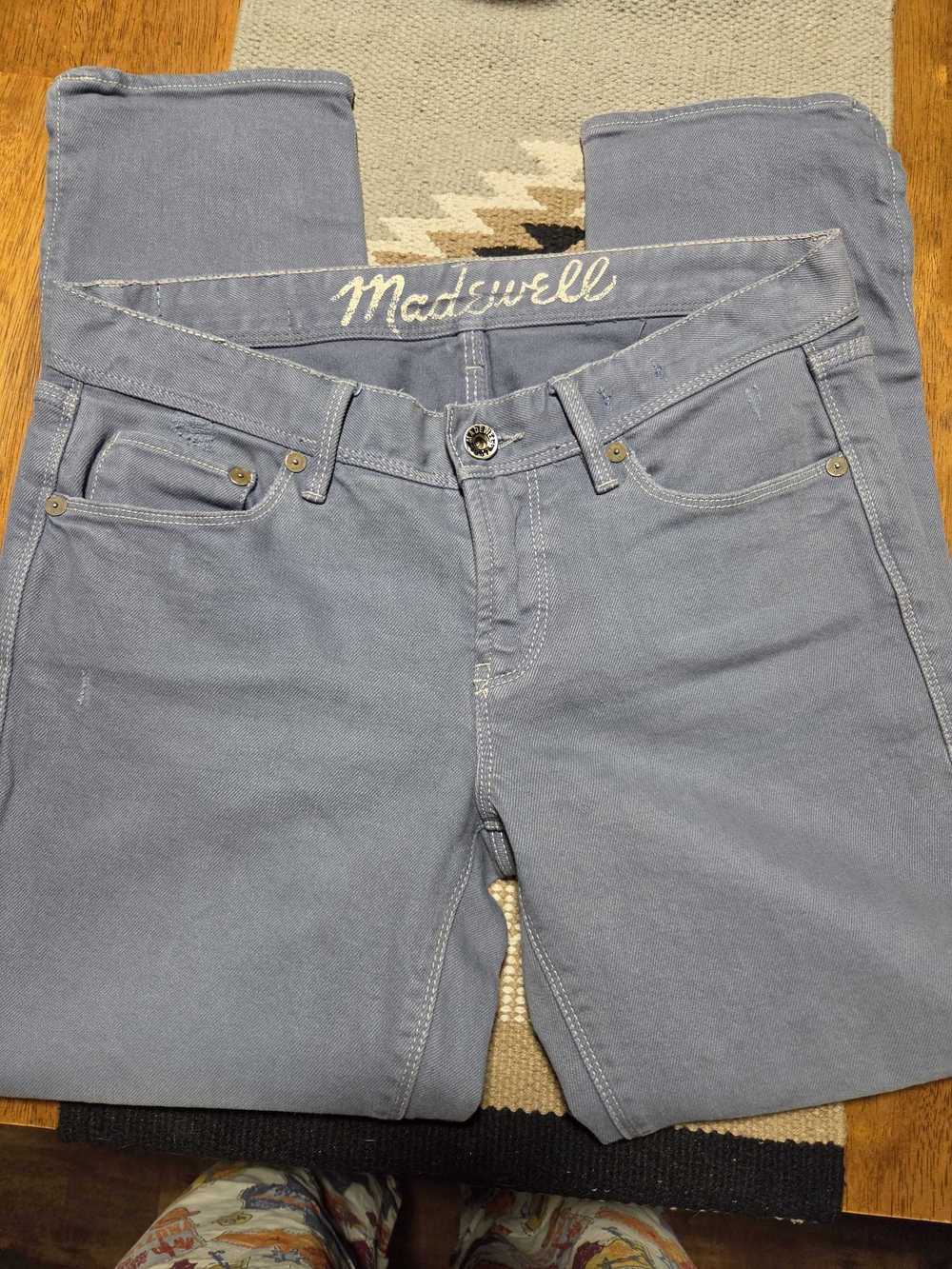 Madewell Soft Blue Denim Slim Jeans Size 28